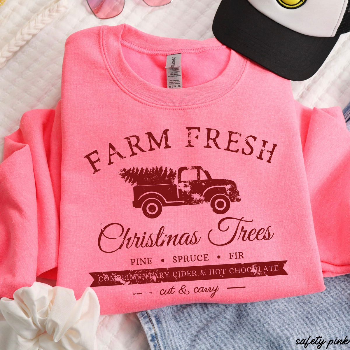 Farm Fresh Christmas Trees Sweatshirt *8 Colors (S-3X)
