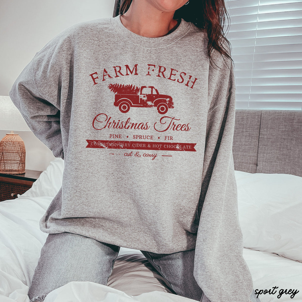 Farm Fresh Christmas Trees Sweatshirt *8 Colors (S-3X)