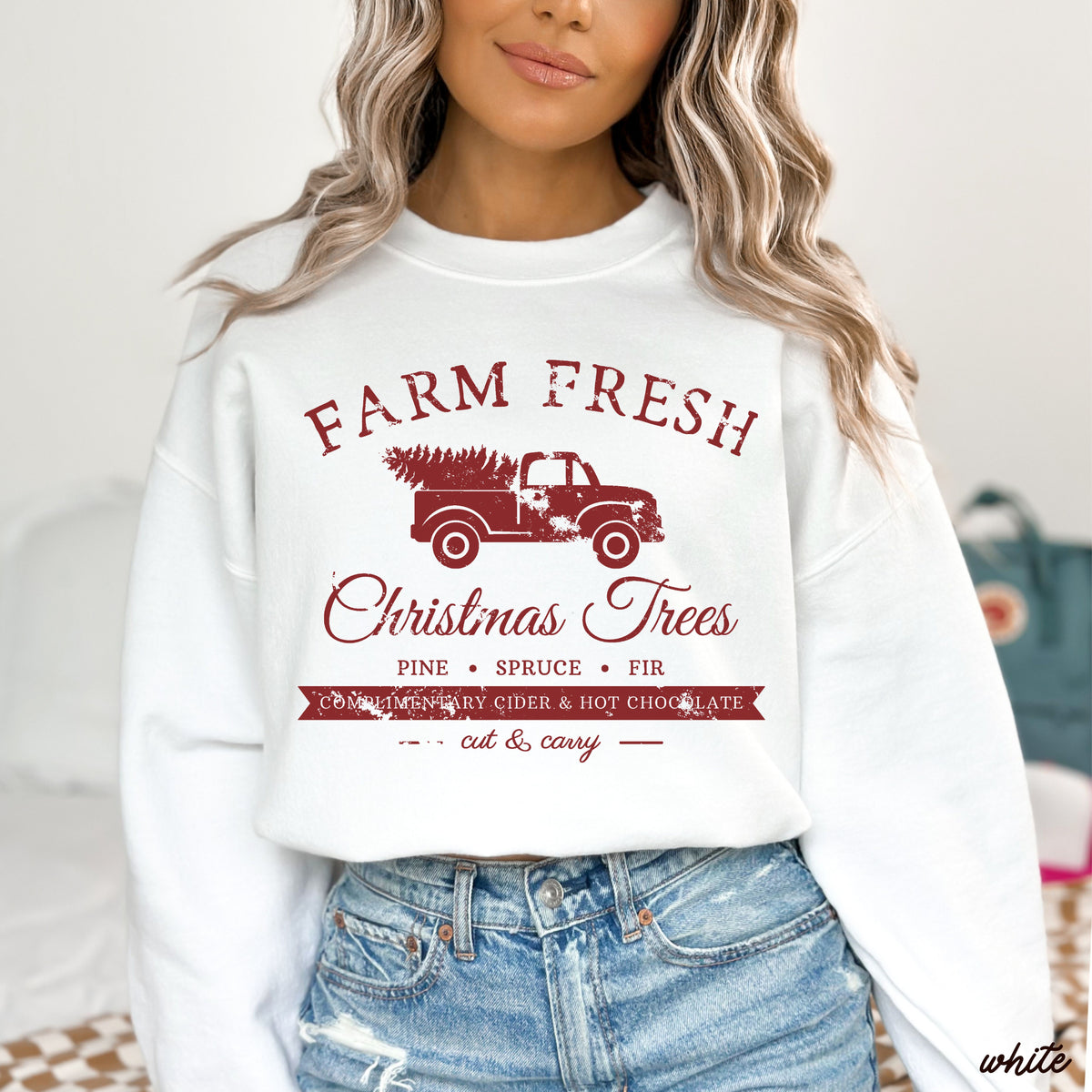 Farm Fresh Christmas Trees Sweatshirt *8 Colors (S-3X)