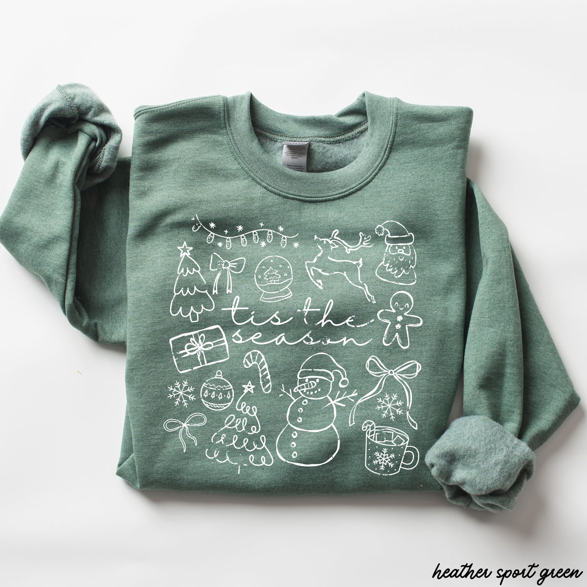 Tis The Season Doodle Sweatshirt *7 Colors (S-3X)