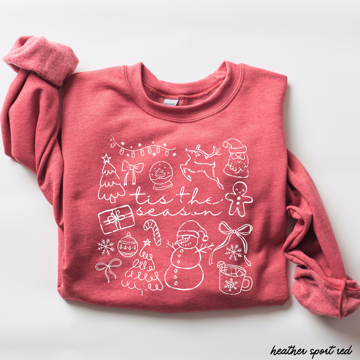 Tis The Season Doodle Sweatshirt *7 Colors (S-3X)