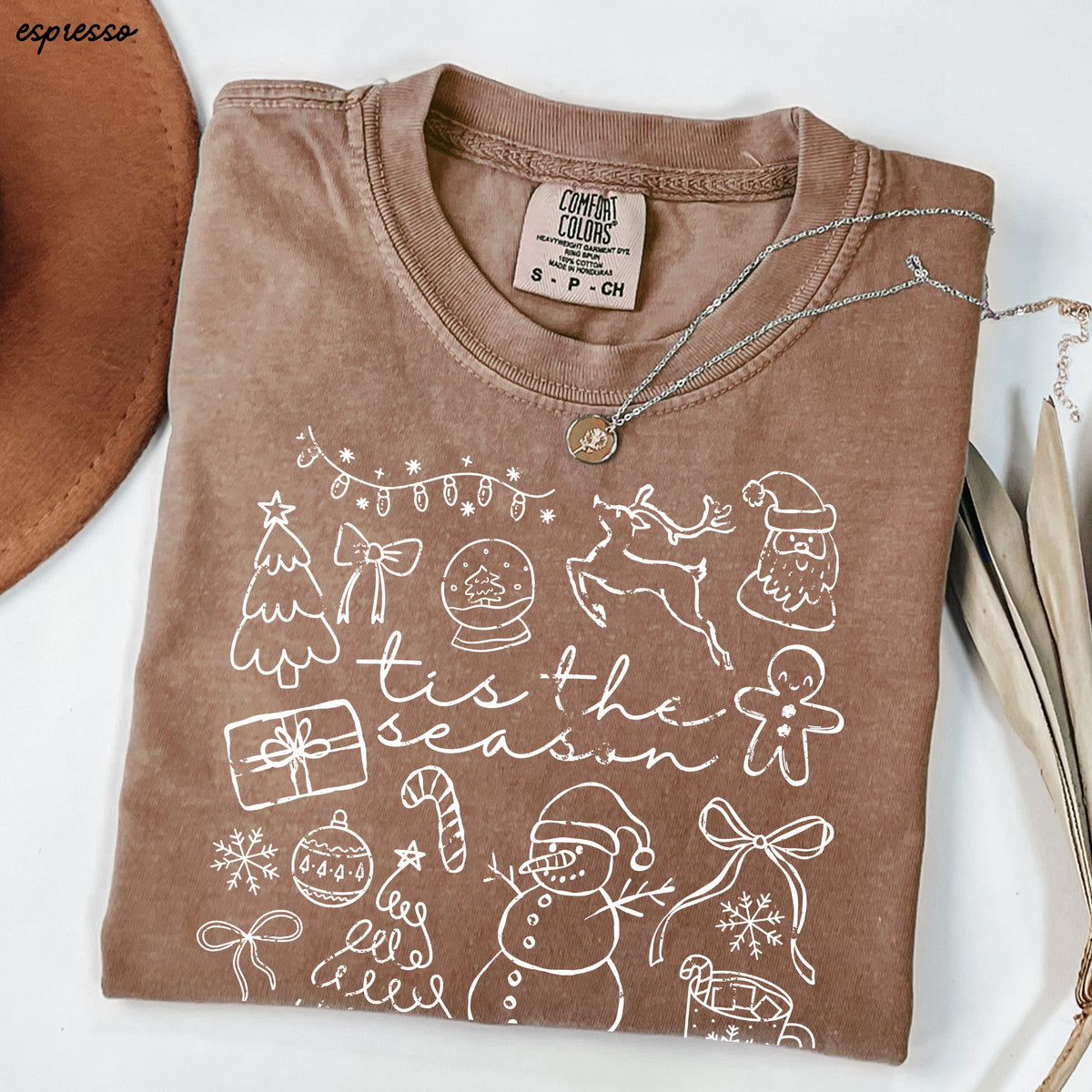 Tis the Season Doodle Tee *10 Colors (S-3X)