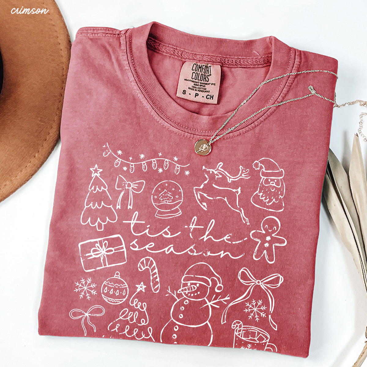 Tis the Season Doodle Tee *10 Colors (S-3X)