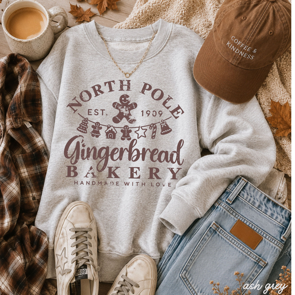 Gingerbread Bakery Sweatshirt *8 Colors (S-3X)