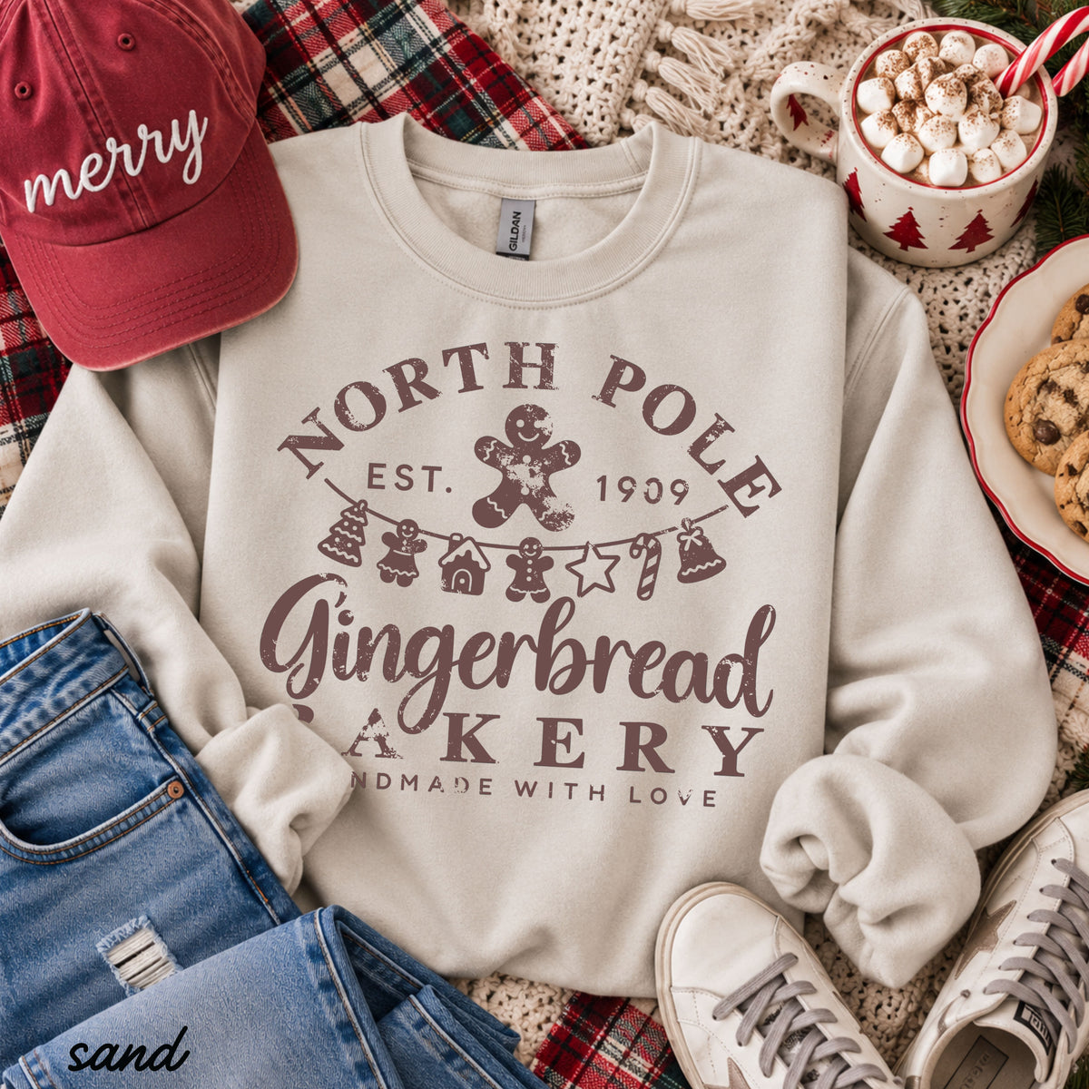 Gingerbread Bakery Sweatshirt *8 Colors (S-3X)