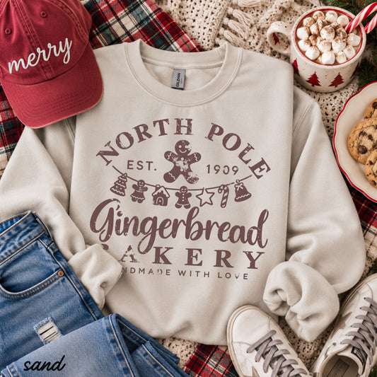 Gingerbread Bakery Sweatshirt *8 Colors (S-3X)