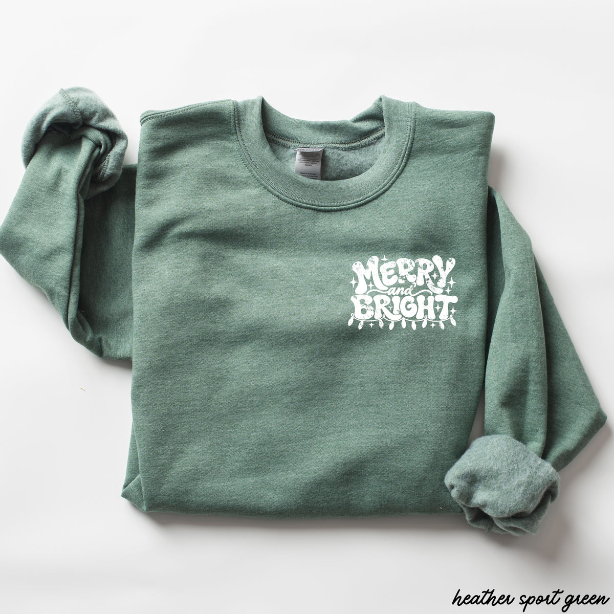 Pocket Merry & Bright Sweatshirt *8 Colors (S-3X)