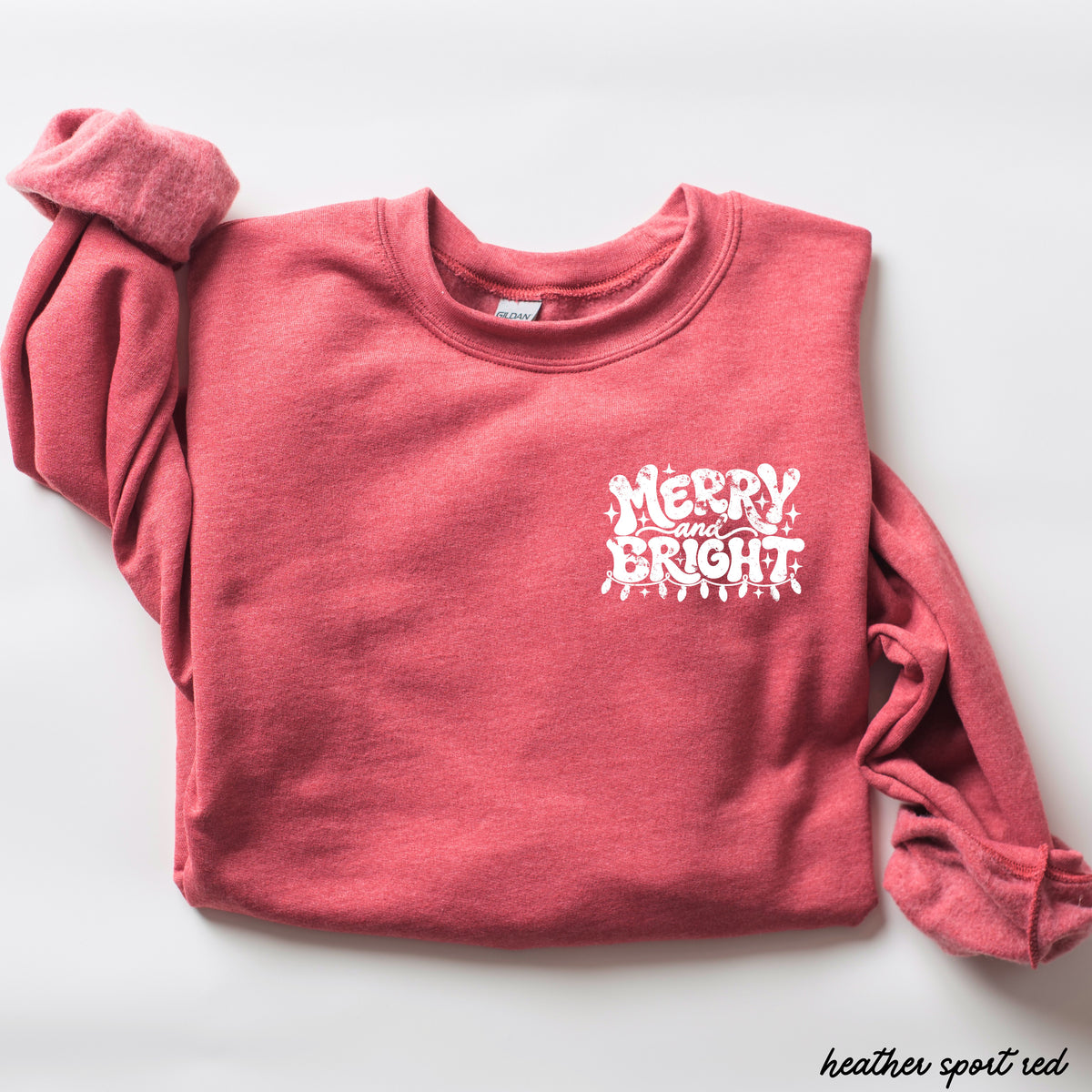 Pocket Merry & Bright Sweatshirt *8 Colors (S-3X)