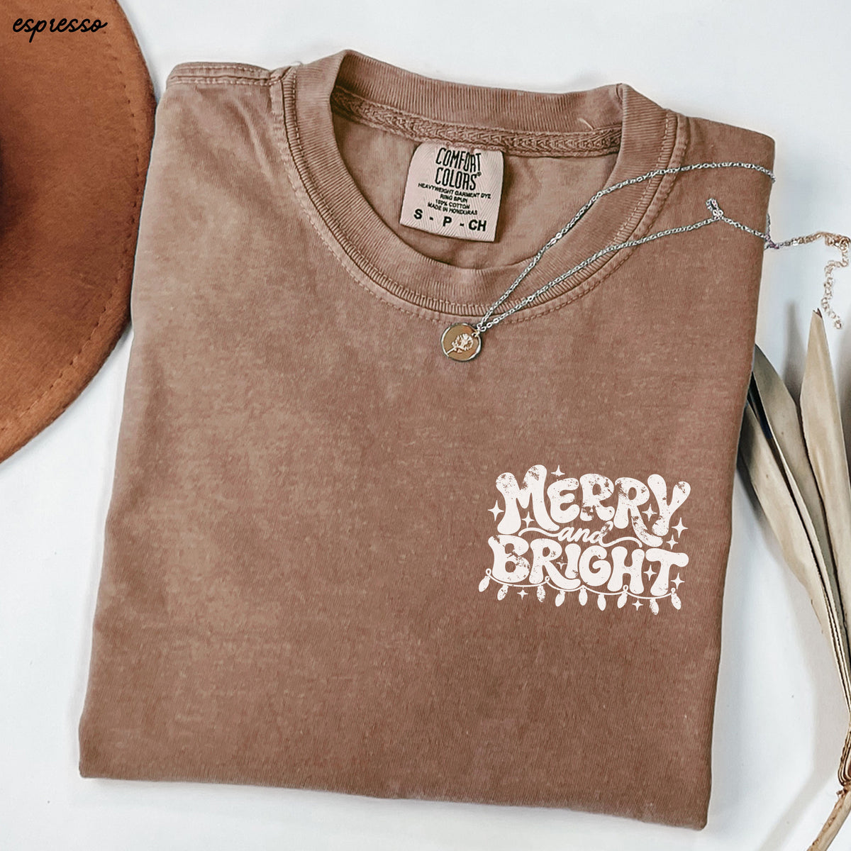 Pocket Merry & Bright Tee *9 Colors (S-3X)