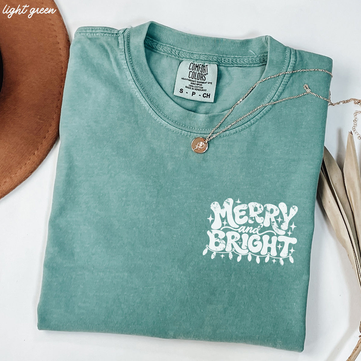 Pocket Merry & Bright Tee *9 Colors (S-3X)