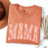 *Mama Floral Outline Tee *7 Colors (S-3X)