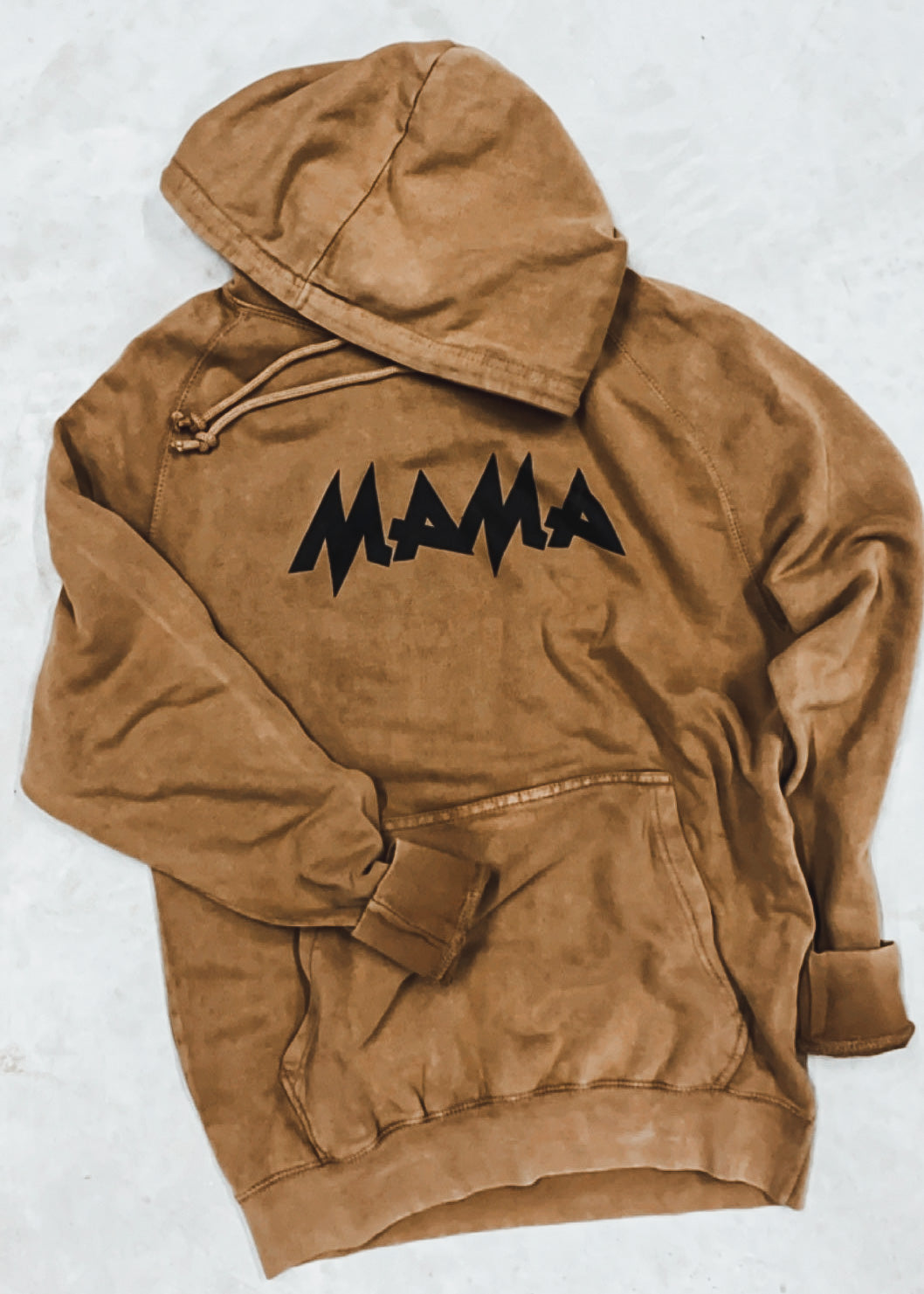 PRE-ORDER: Mama Vintage Raglan Hoodie *Camel (S-3X)