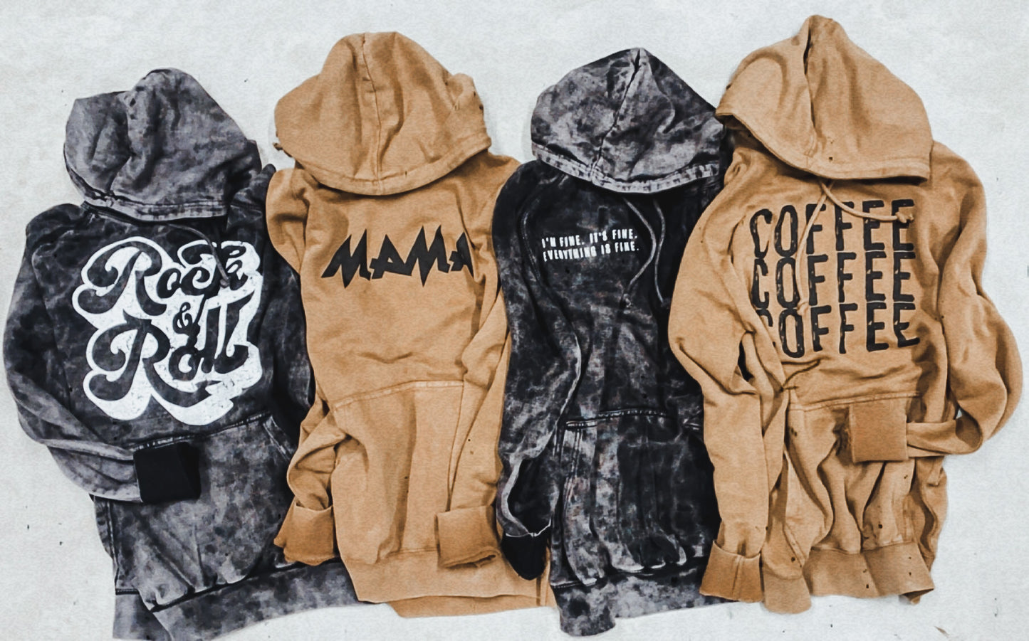 PRE-ORDER: Mama Vintage Raglan Hoodie *Camel (S-3X)