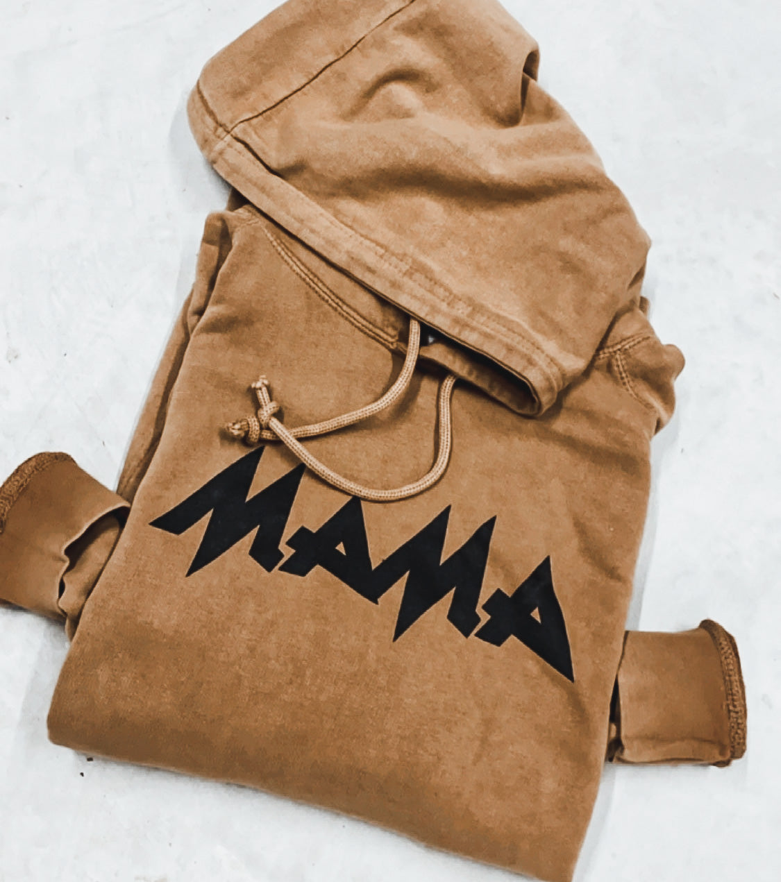 PRE-ORDER: Mama Vintage Raglan Hoodie *Camel (S-3X)