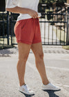 Remi Linen Shorts *RUST