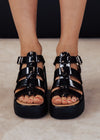 Karbie Wedge Sandal (7-11) *BLACK