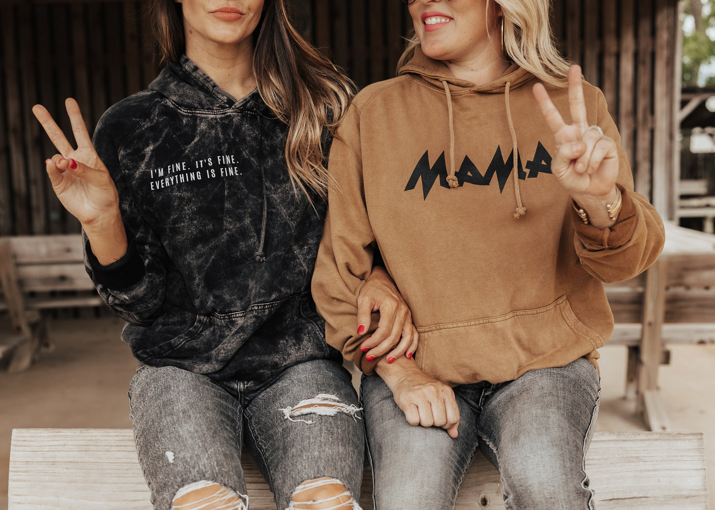 PRE-ORDER: Mama Vintage Raglan Hoodie *Camel (S-3X)