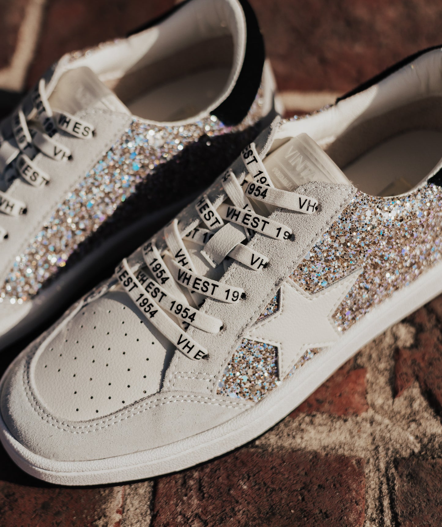 SIZE 5.5: Vintage Havana KRISTEN Shoe (6-11) *GREY/GLITTER MULTI