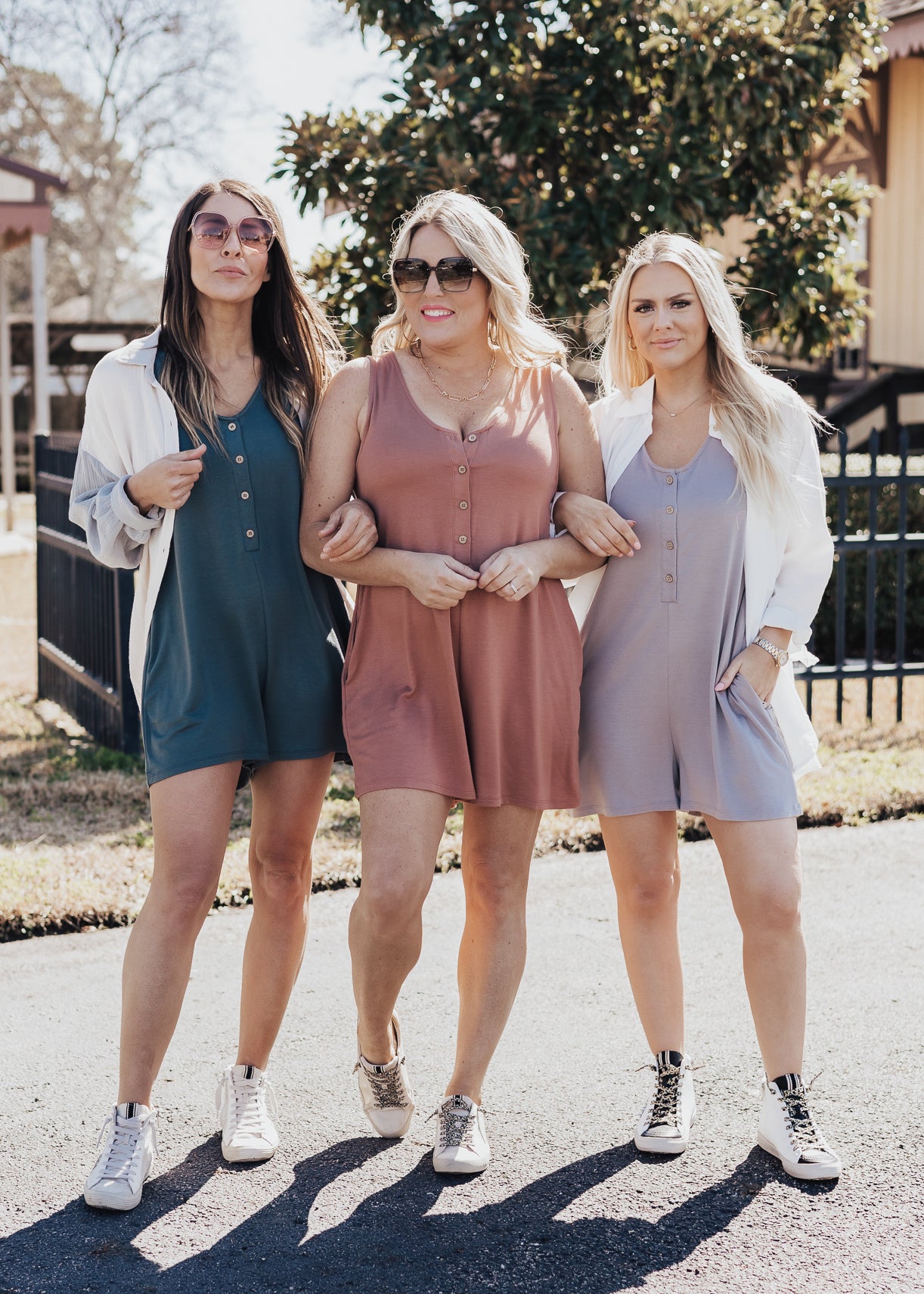 SMALL: Maggie Romper *SILVER GREY