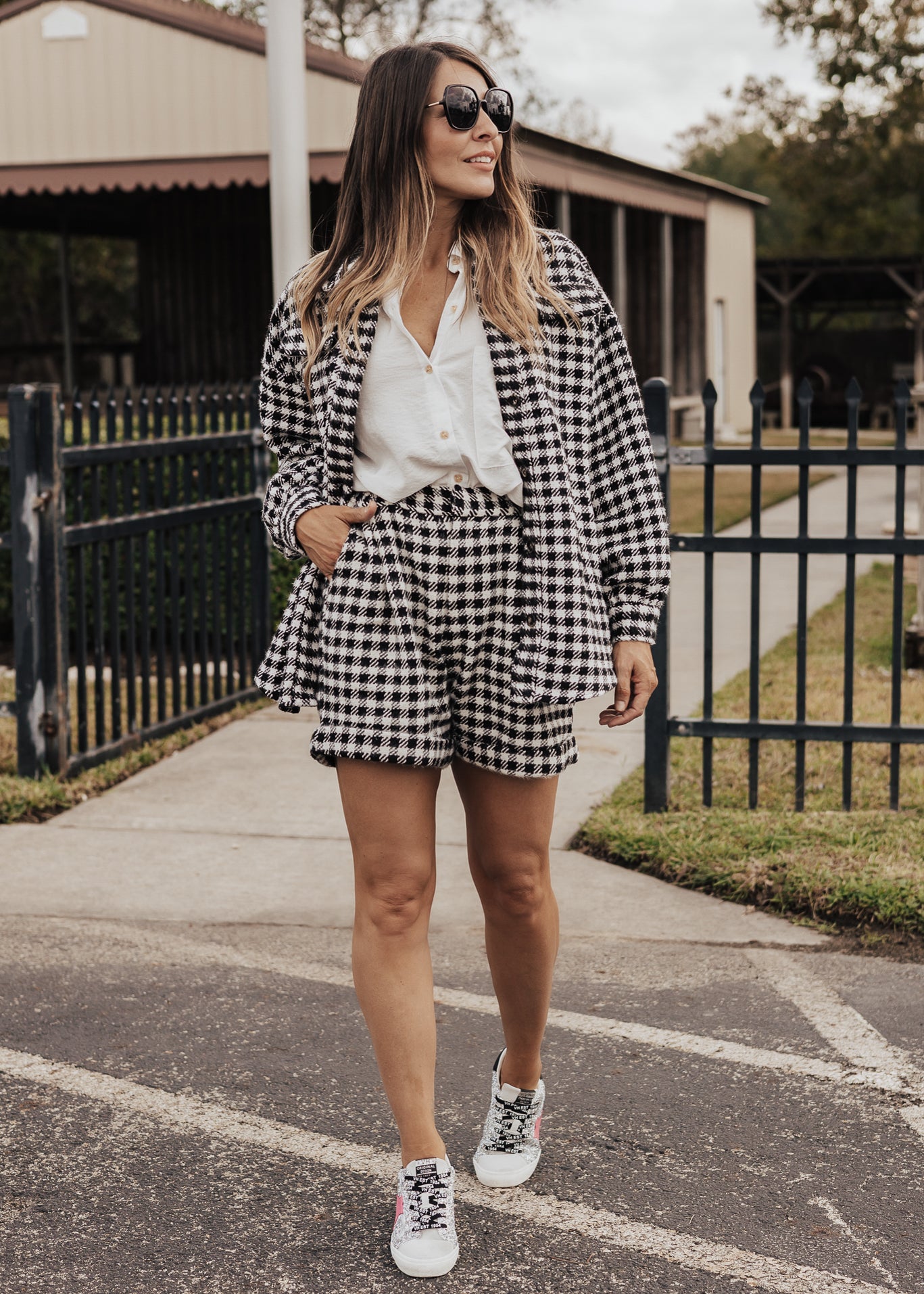 Gingham Jacket (S-XL & 1X-3X) *BLACK