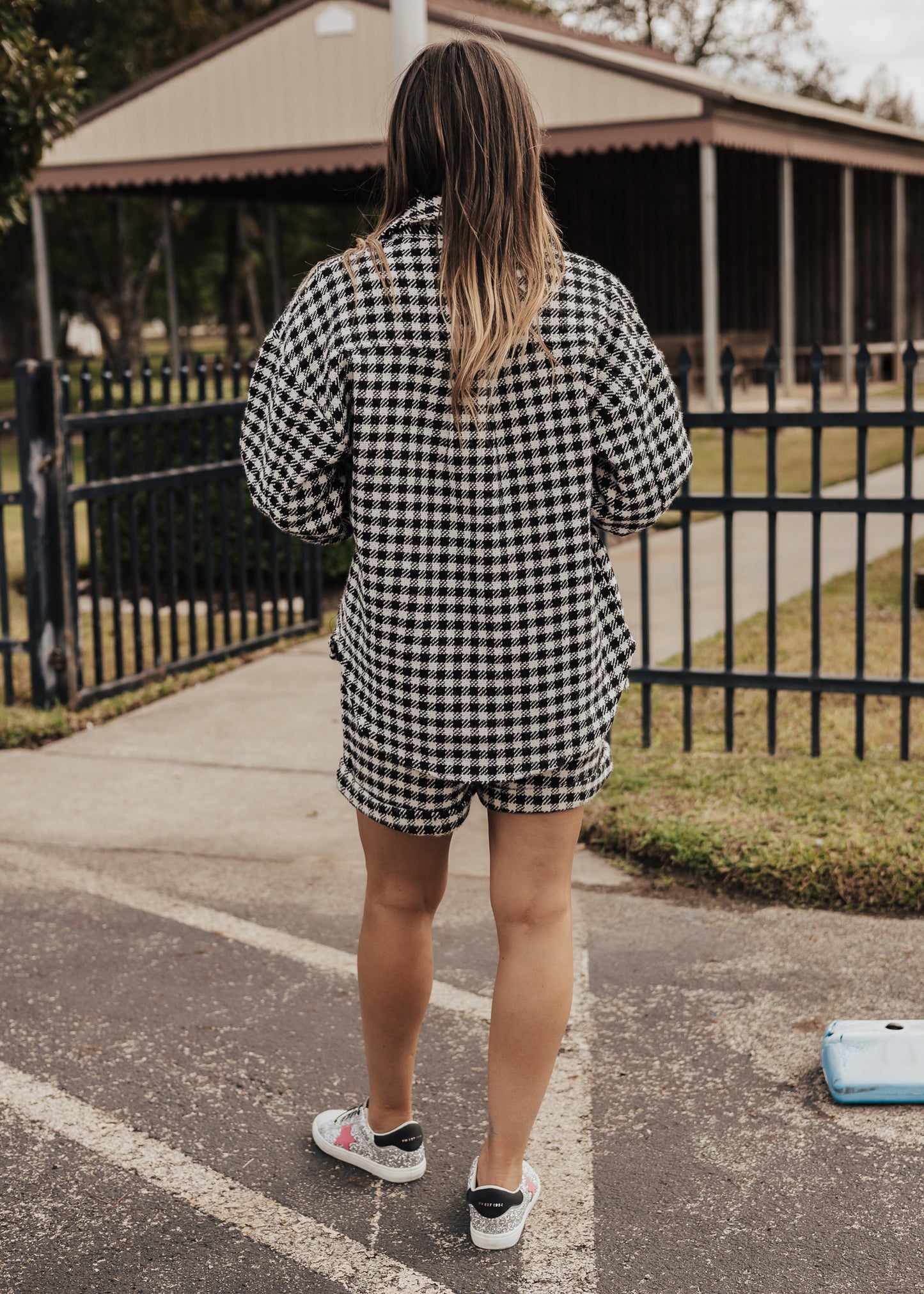 Gingham Jacket (S-XL & 1X-3X) *BLACK