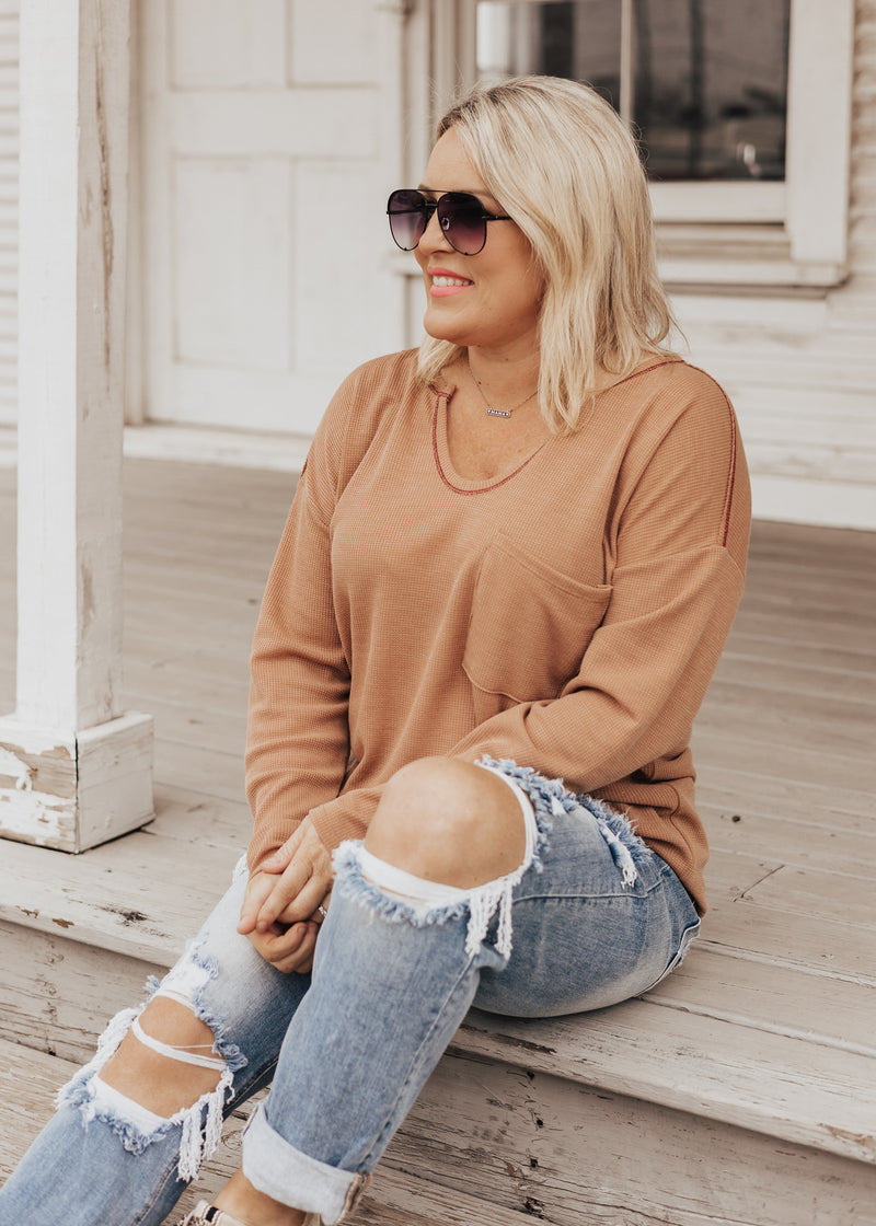 Belle Thermal Top (S-XL) *MUSTARD