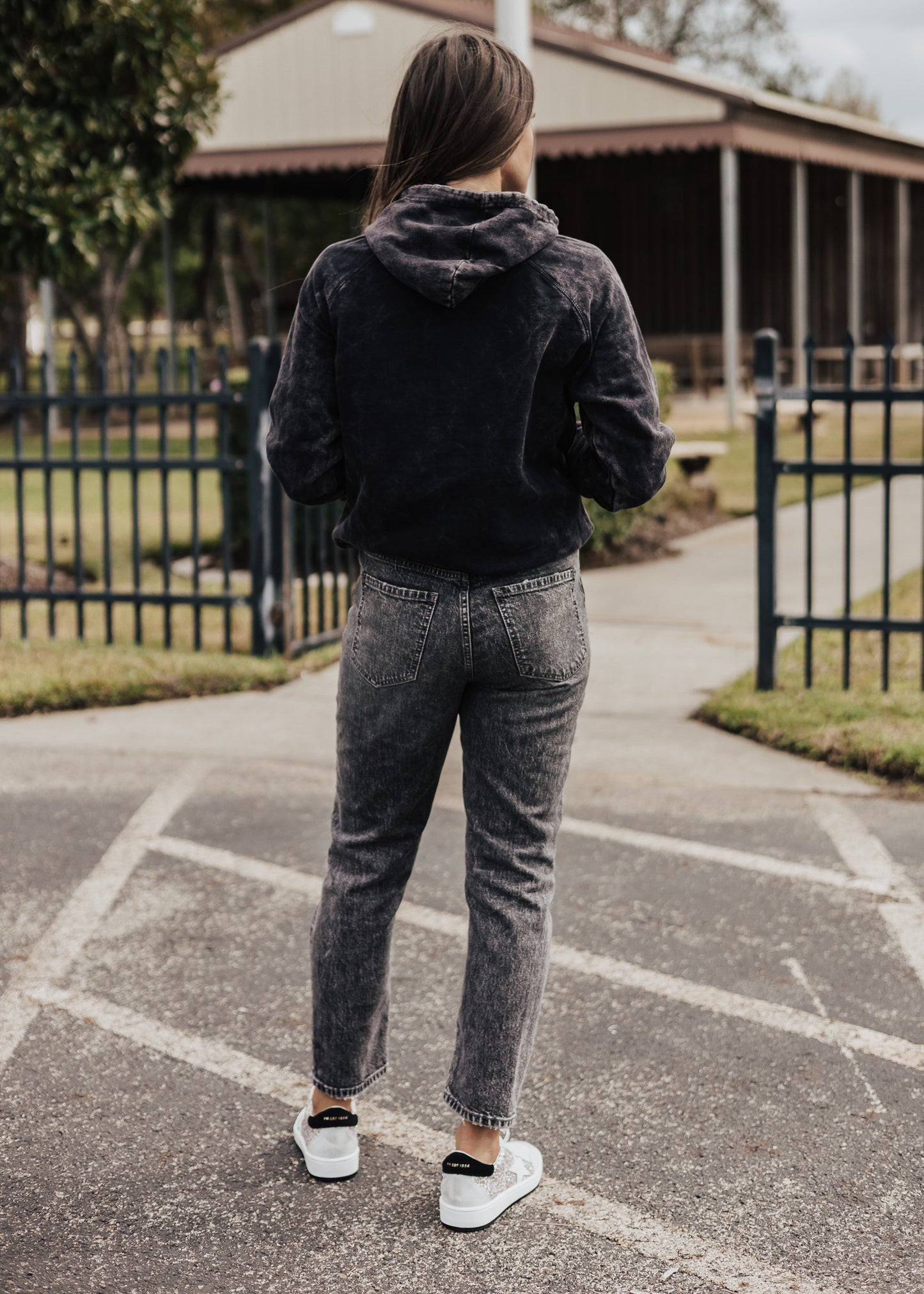 Soccer Vintage Raglan Hoodie *Cloud Black (S-3X)