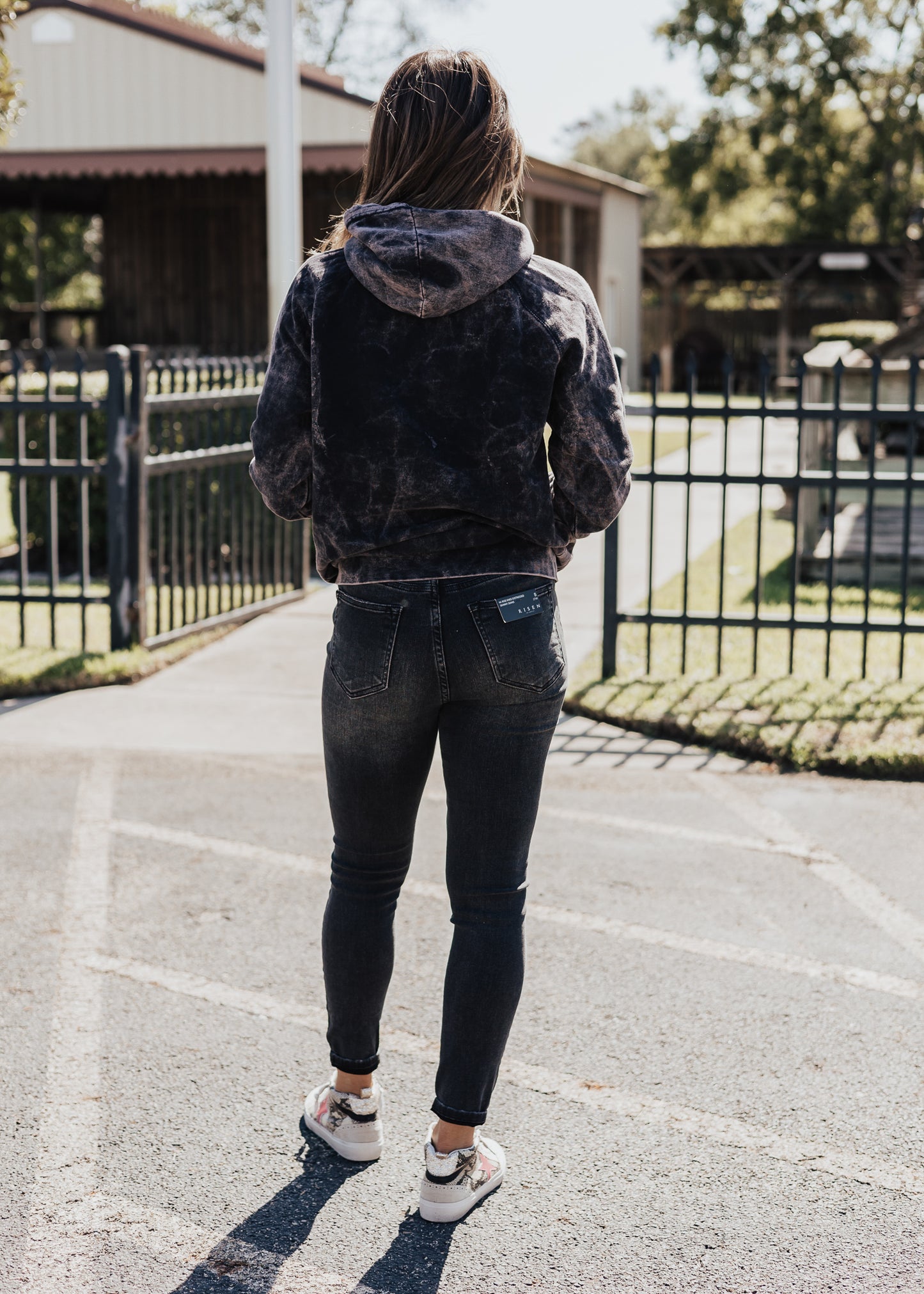 Football Vintage Raglan Hoodie *Cloud Black (S-3X)