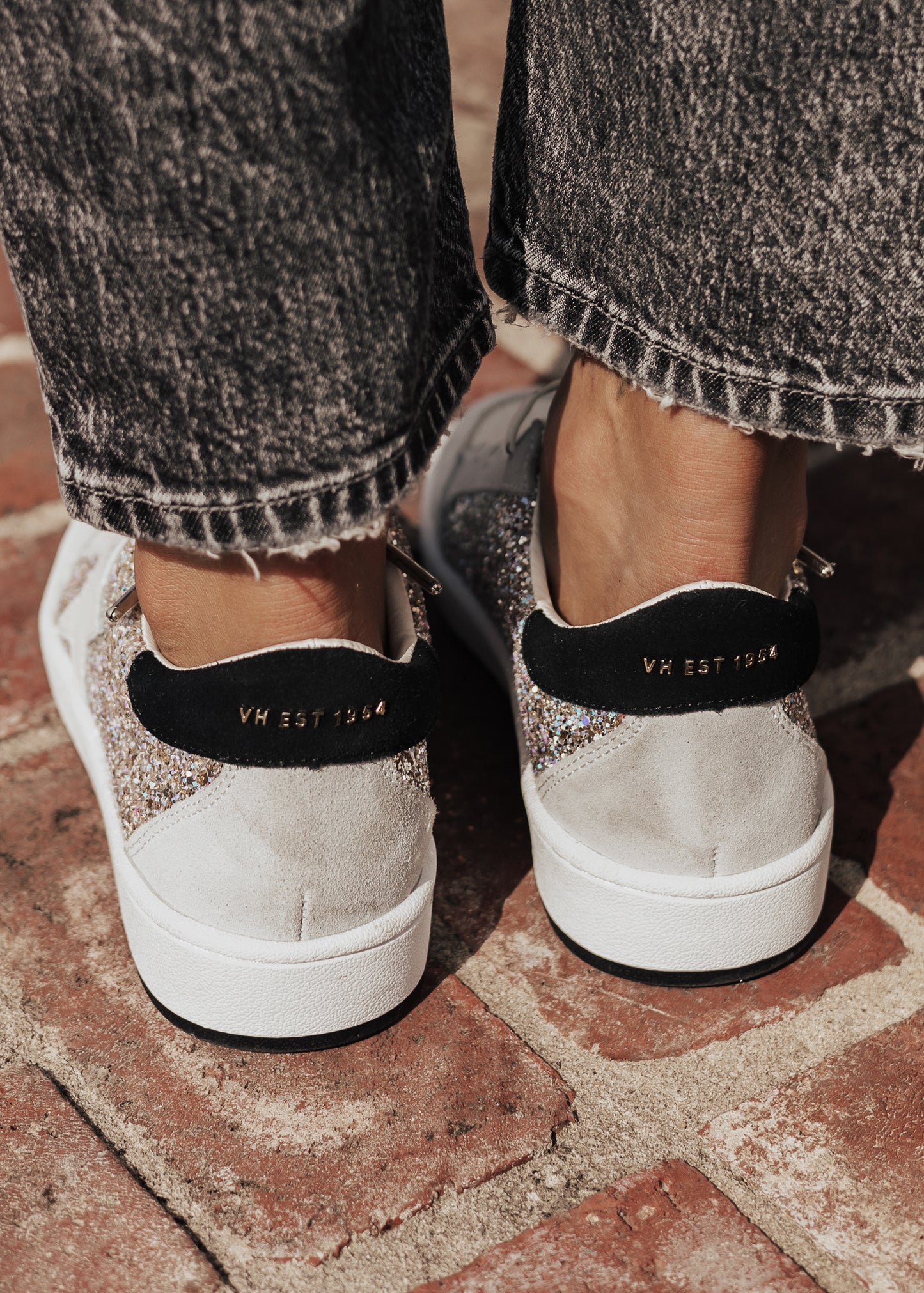 SIZE 5.5: Vintage Havana KRISTEN Shoe (6-11) *GREY/GLITTER MULTI