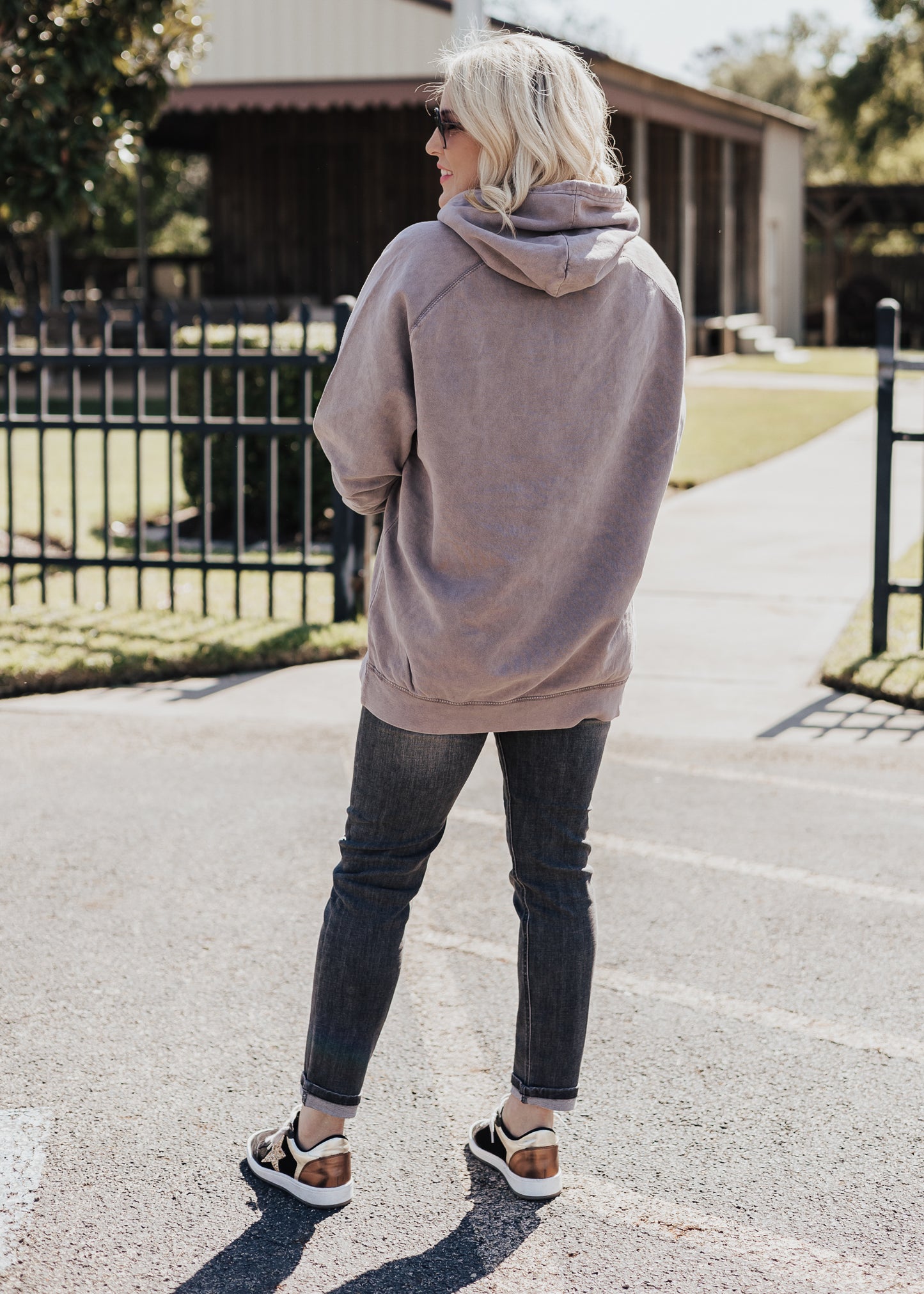 Football Vintage Raglan Hoodie *Zinc(Grey/Purple)  (S-3X)