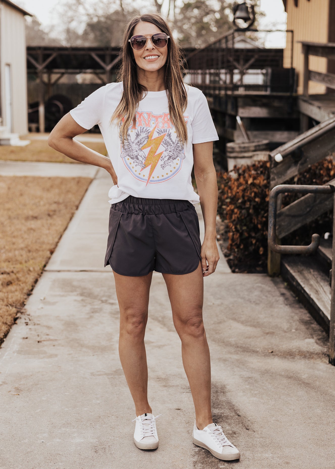 Solid Workout Shorts *CHARCOAL