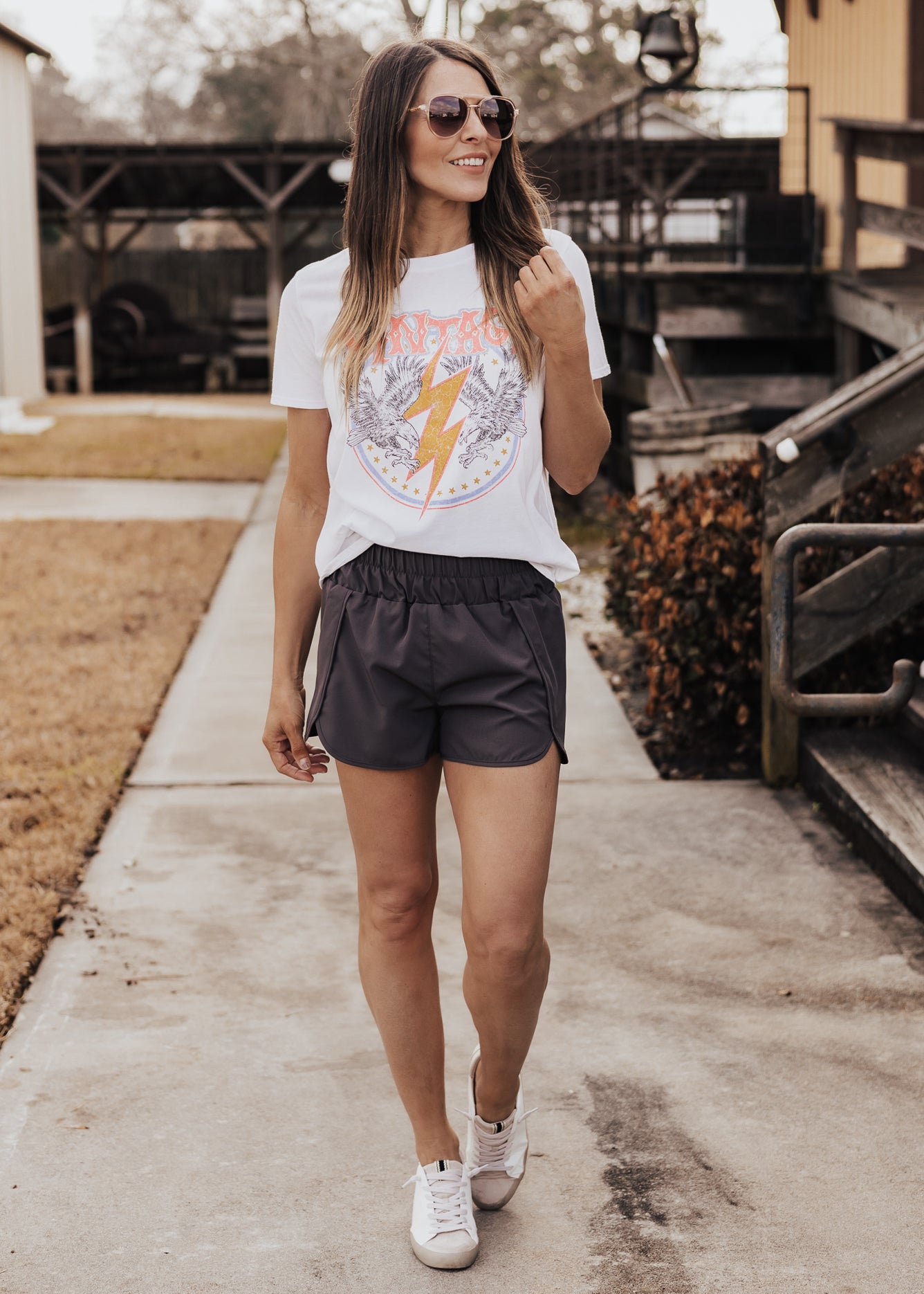 Solid Workout Shorts *CHARCOAL