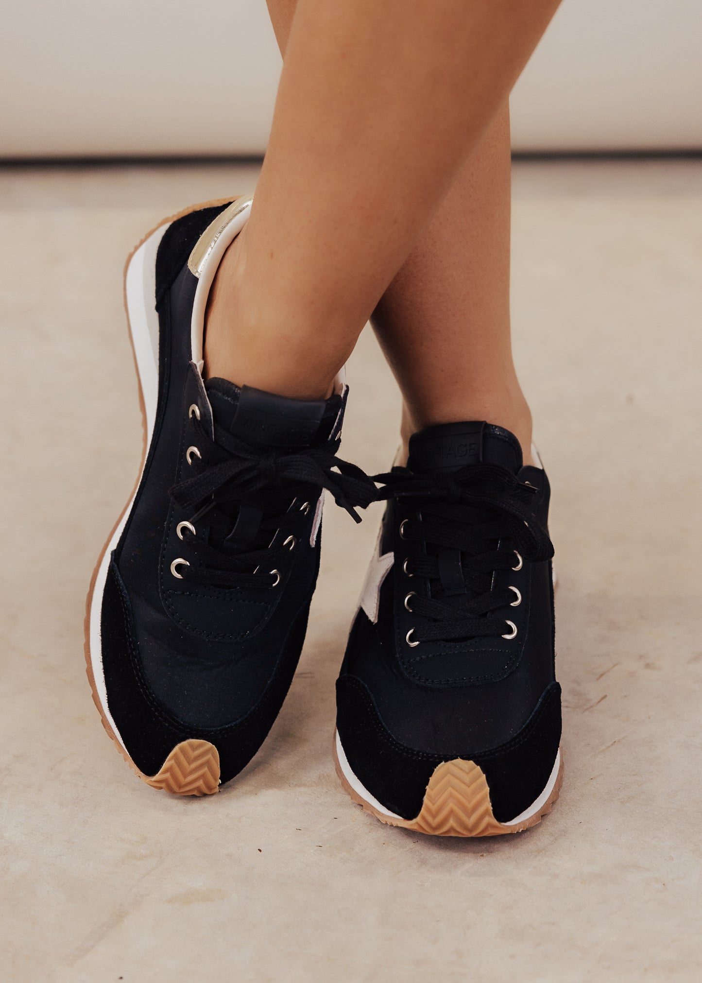 SIZE 6: Vintage Havana Shooter Shoe (6-11) *BLACK/GOLD