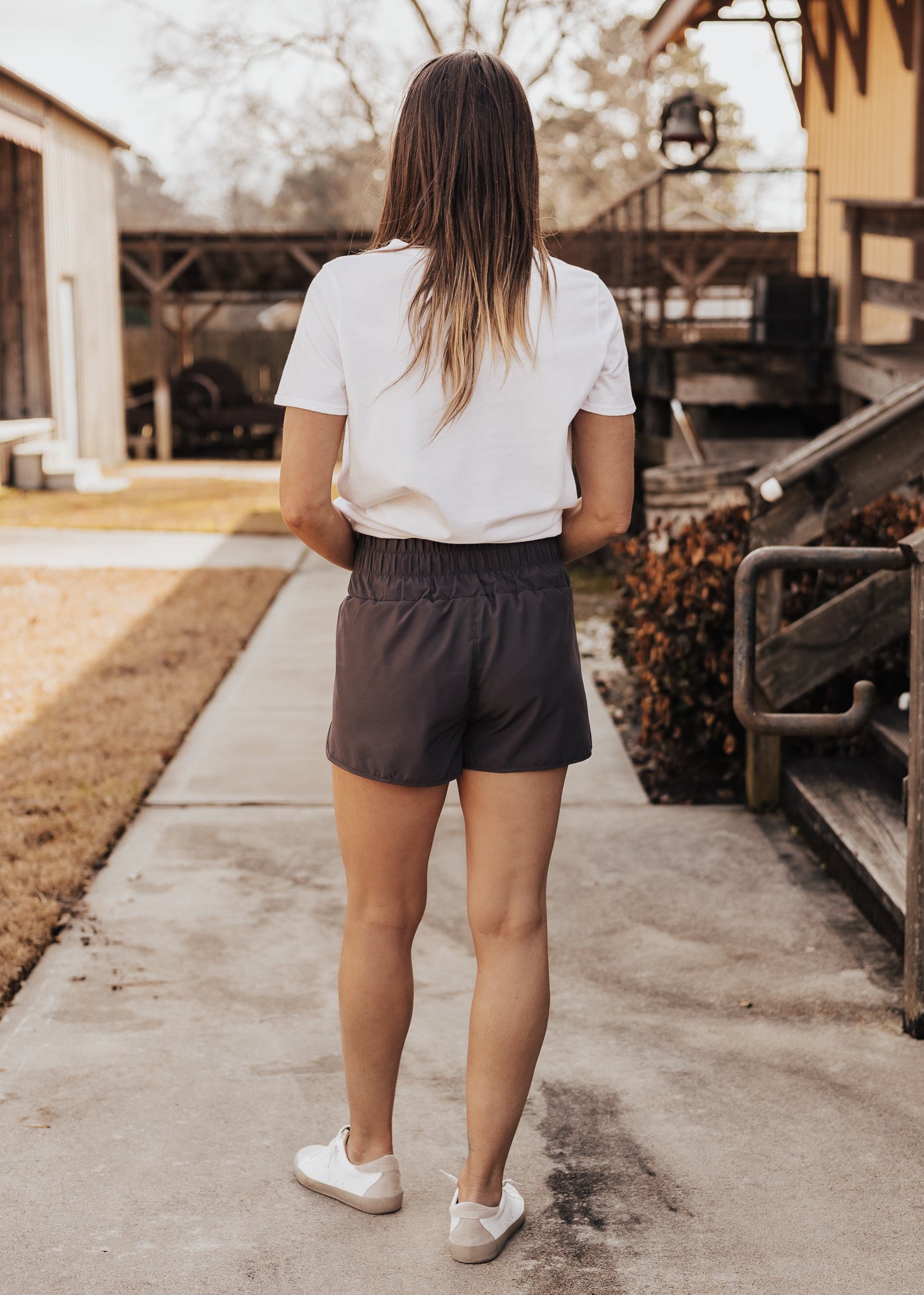 Solid Workout Shorts *CHARCOAL
