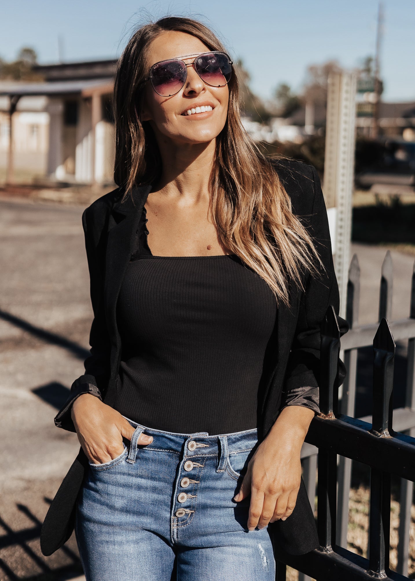 Morgan Blazer (S-XL & 1X-3X) *BLACK