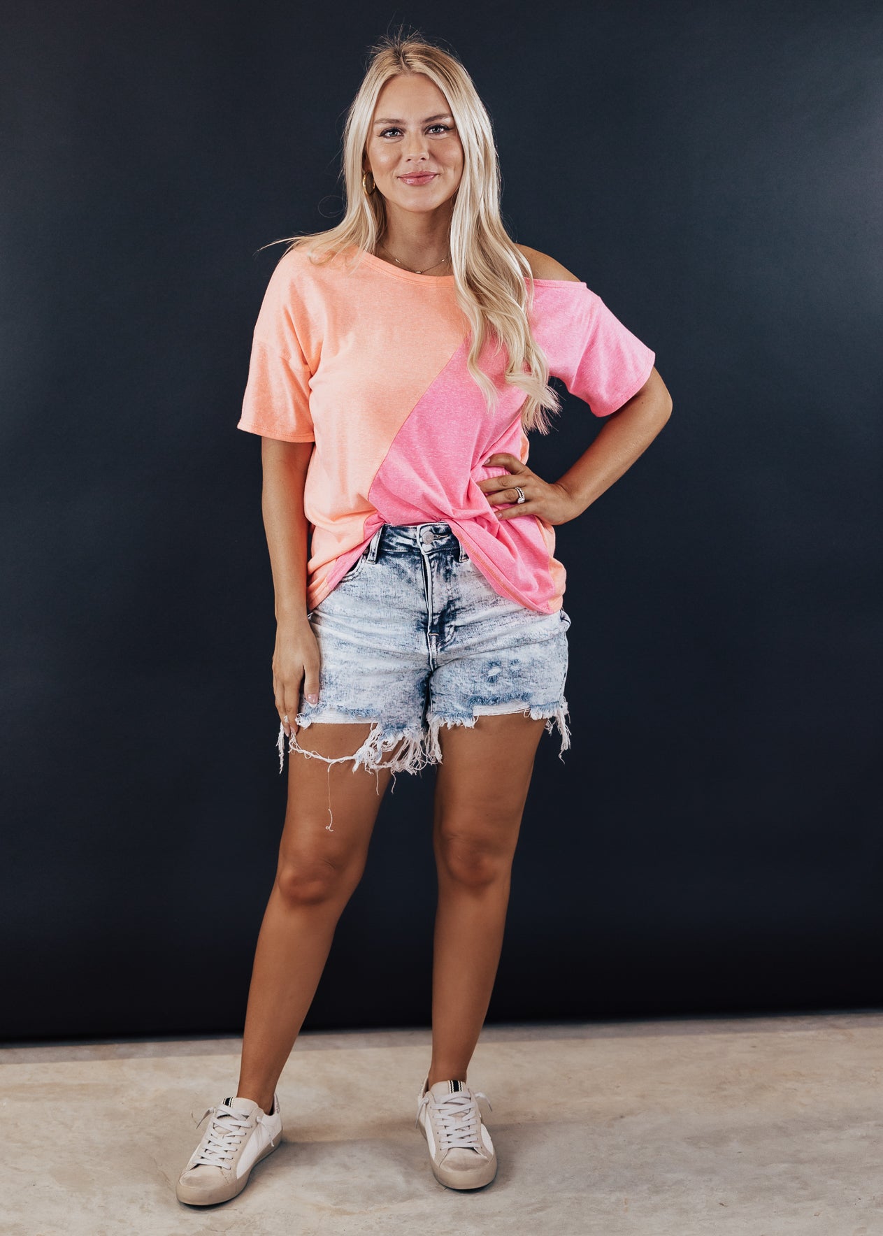Neon Orange/Pink Top (S-XL)