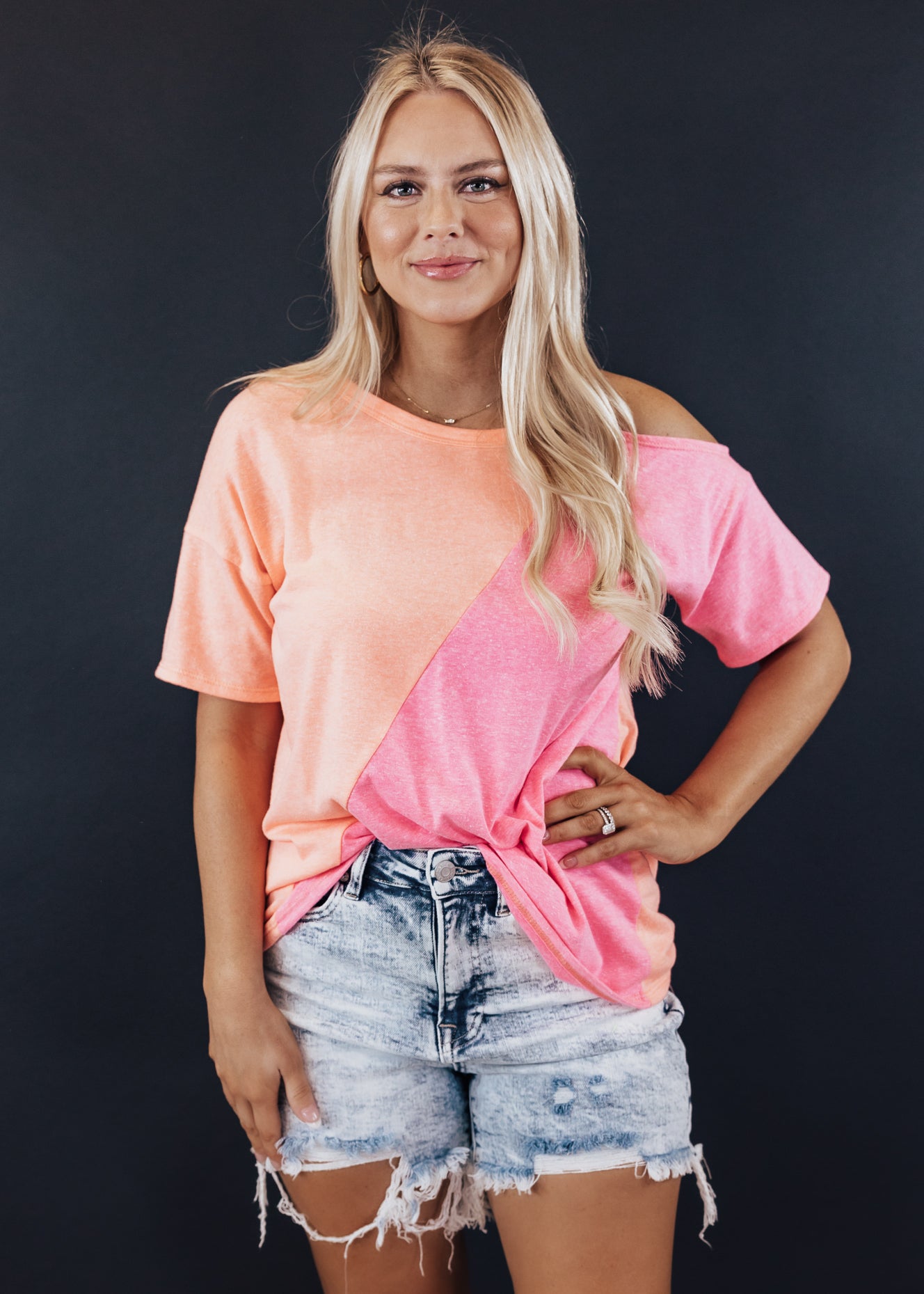 Neon Orange/Pink Top (S-XL)