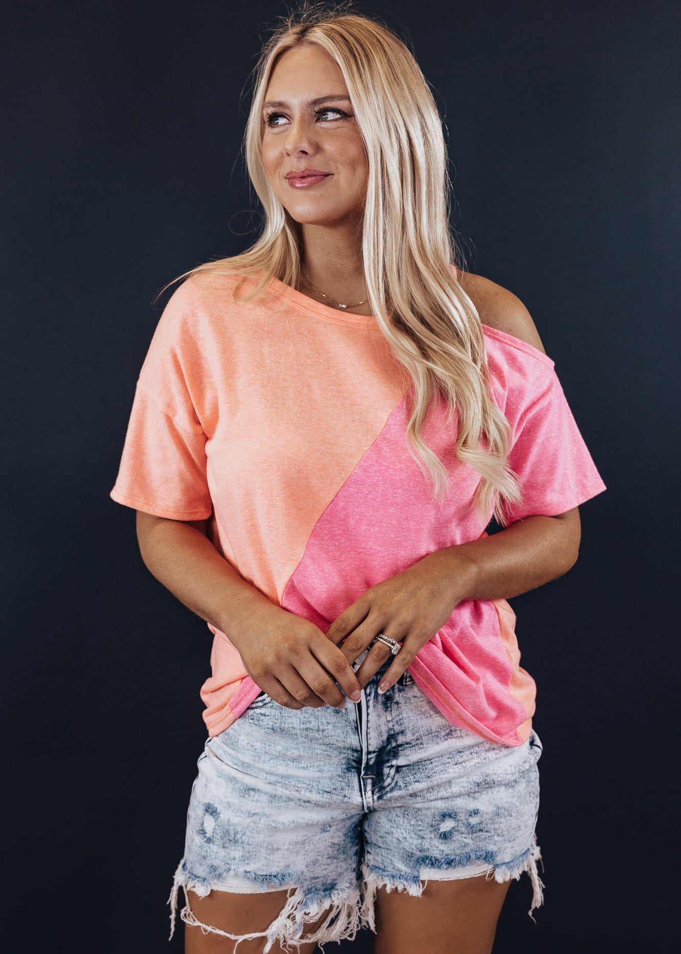 Neon Orange/Pink Top (S-XL)