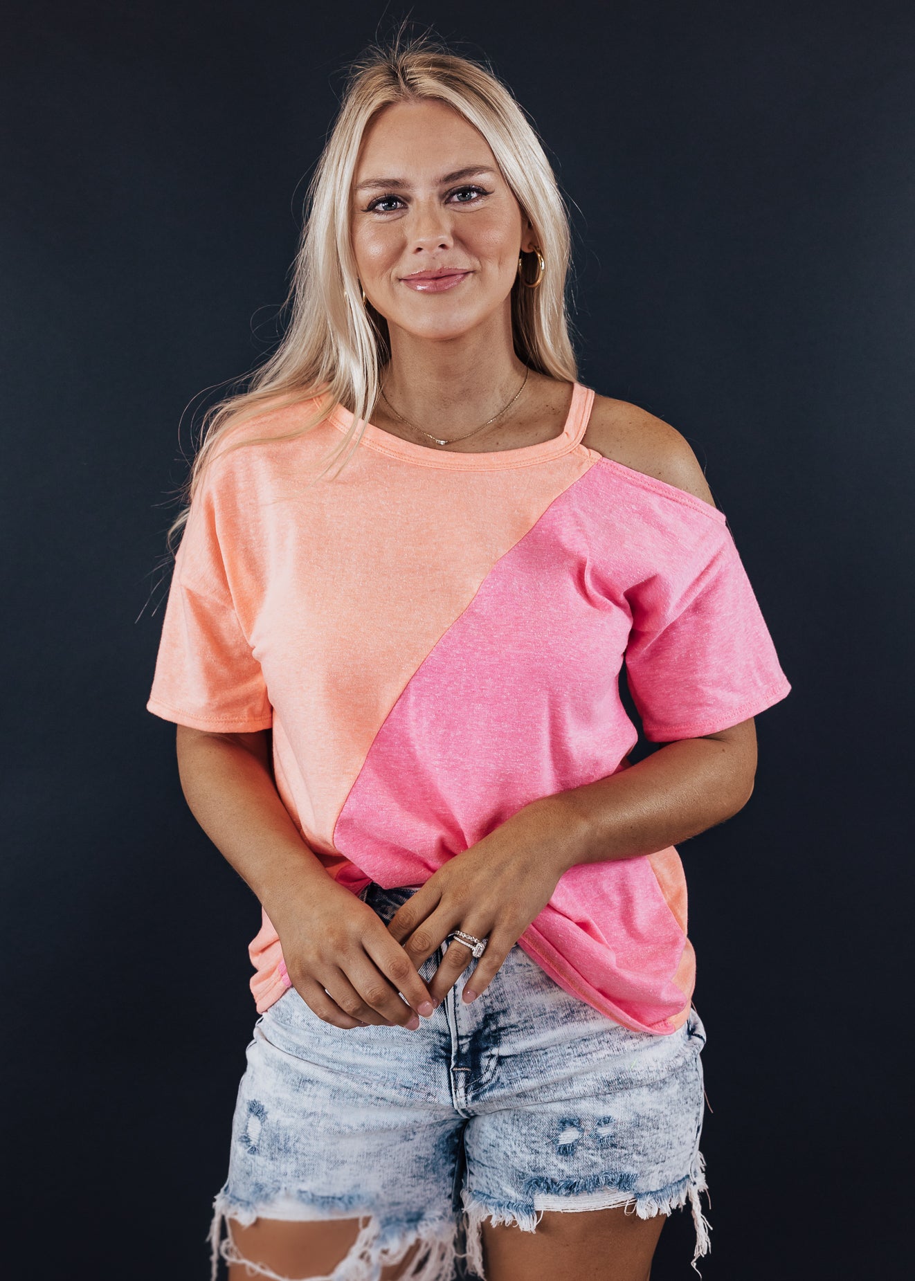 Neon Orange/Pink Top (S-XL)