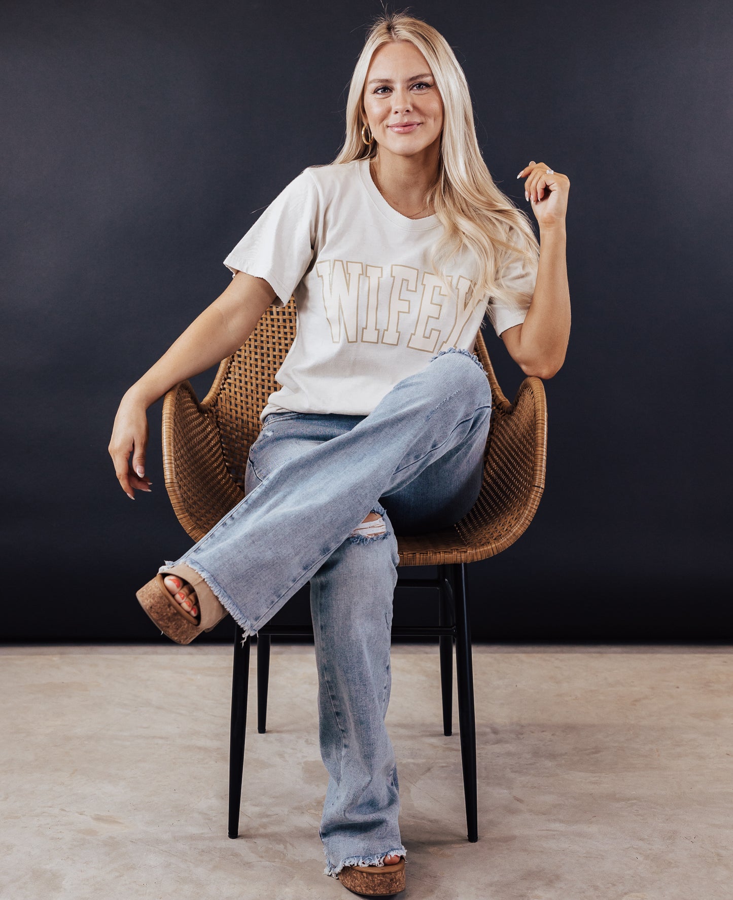 SMALL: #29 Wifey Top *KHAKI