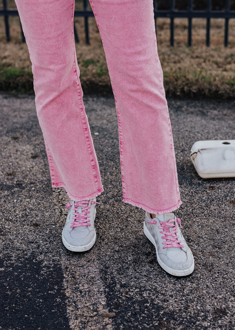 Acid Wash Pink Pants