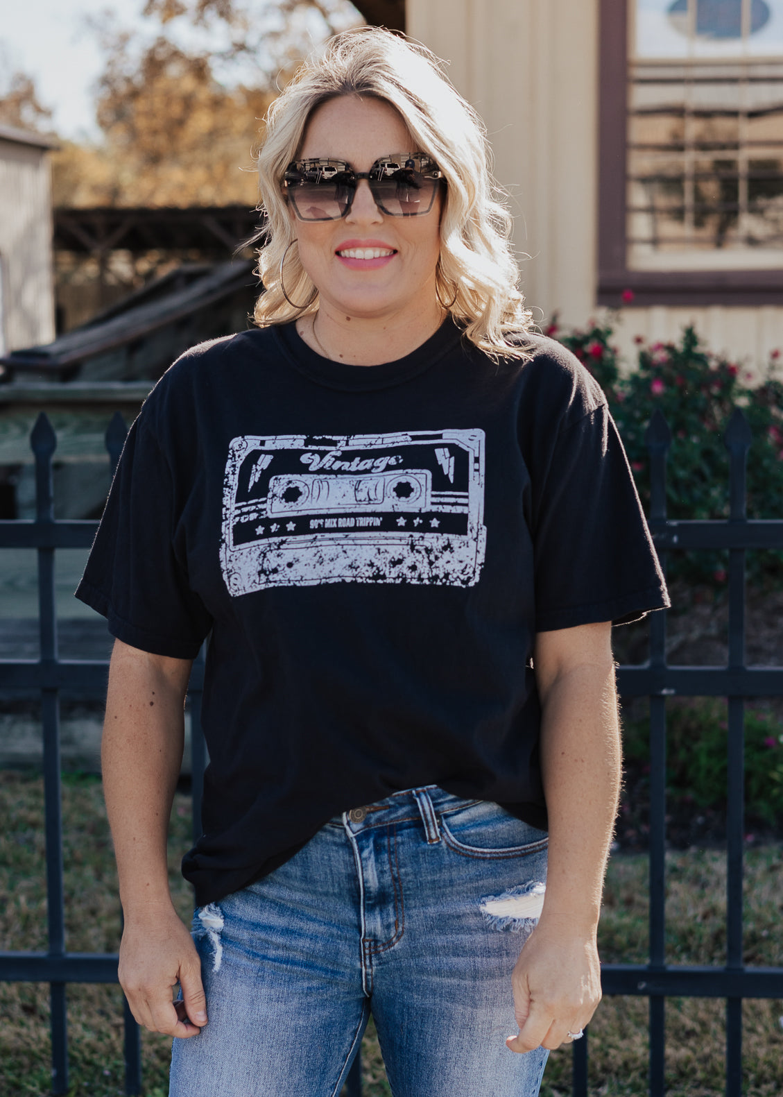 PRE-ORDER: Vintage Cassette Tee *Black (S-3X)