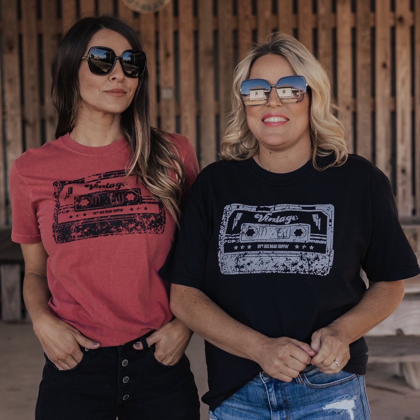 PRE-ORDER: Vintage Cassette Tee *Black (S-3X)