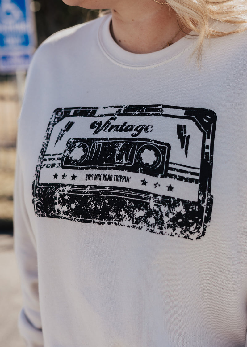 Vintage Cassette Sweatshirt *Dust (S-2X)