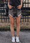 Lydia Risen Shorts (S-XL) *BLACK/DARK GREY WASH