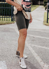 Bella Biker Shorts (S-3X) *OLIVE