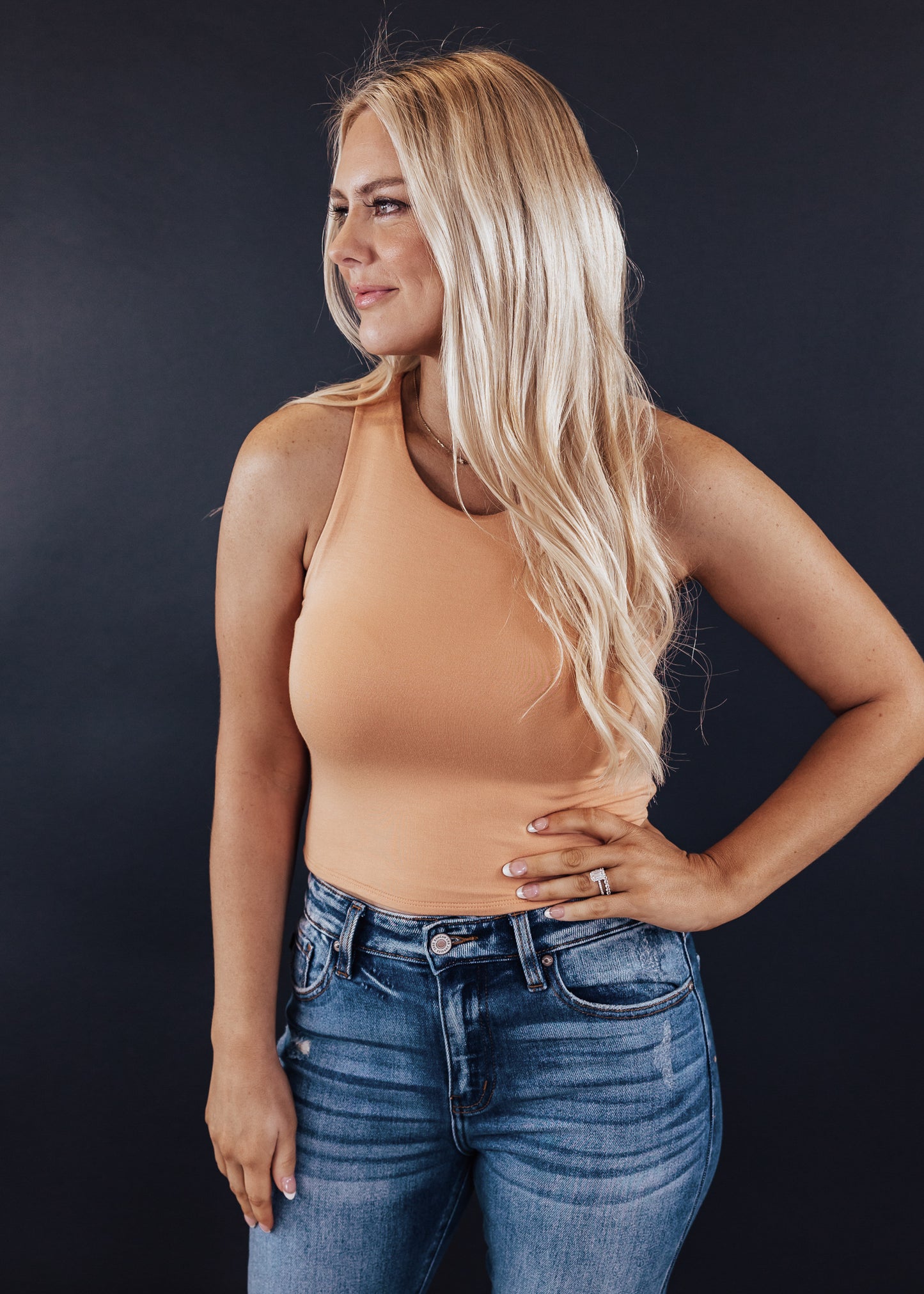 High Neck Crop Tank *MANGO