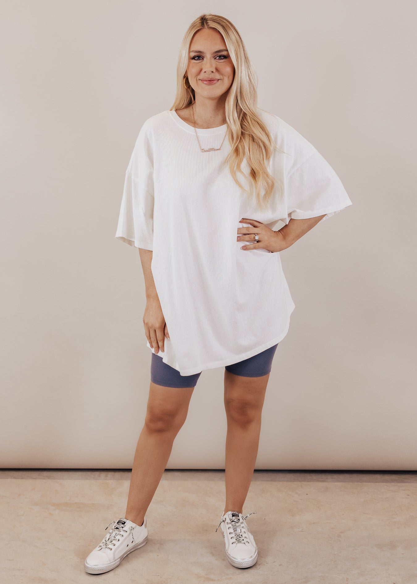 Spears Rib Biker Shorts *SLATE