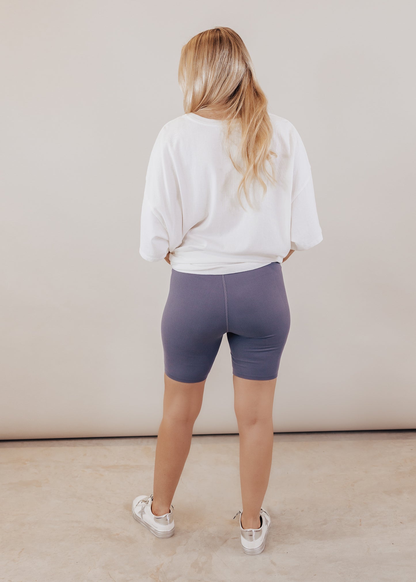 Spears Rib Biker Shorts *SLATE