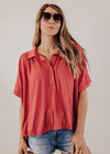 Ruby Red Boxy Dolman Top (CAN FIT XL)